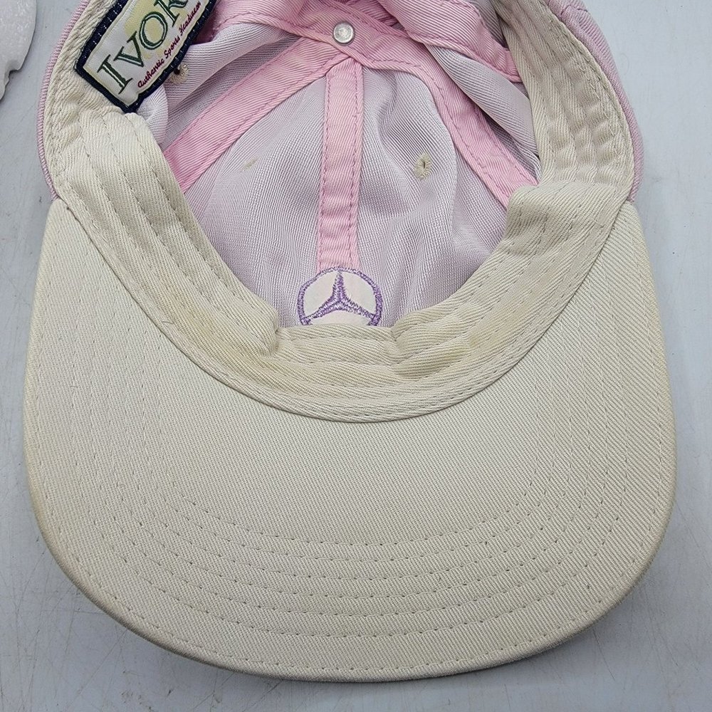 Ivory Mercedes Benz Womens Pink Athletic Hat Casual Adjustable Outdoors Cars - Picture 9 of 9